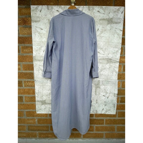 NWT XL Pomander Place Tuckernuck Blue
Stripe Maxi Shirt Dress Quiet Luxury - Picture 7 of 12
